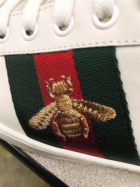 gucci shoes honey bee|gucci ace bee embroidered.